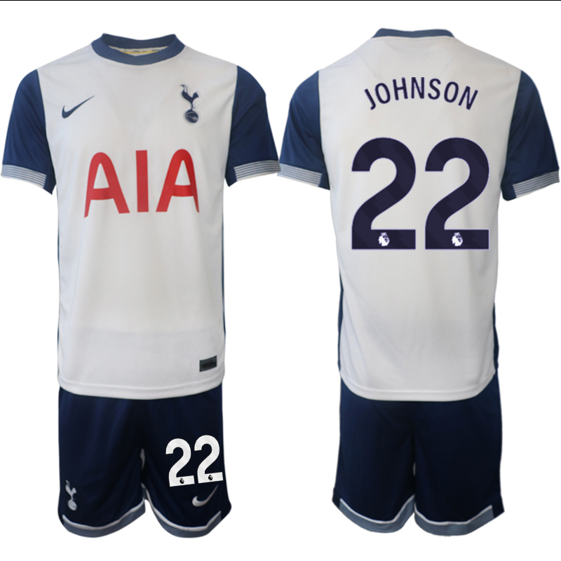 Men 2024-2025 Club Tottenham home White #22 Soccer Jersey